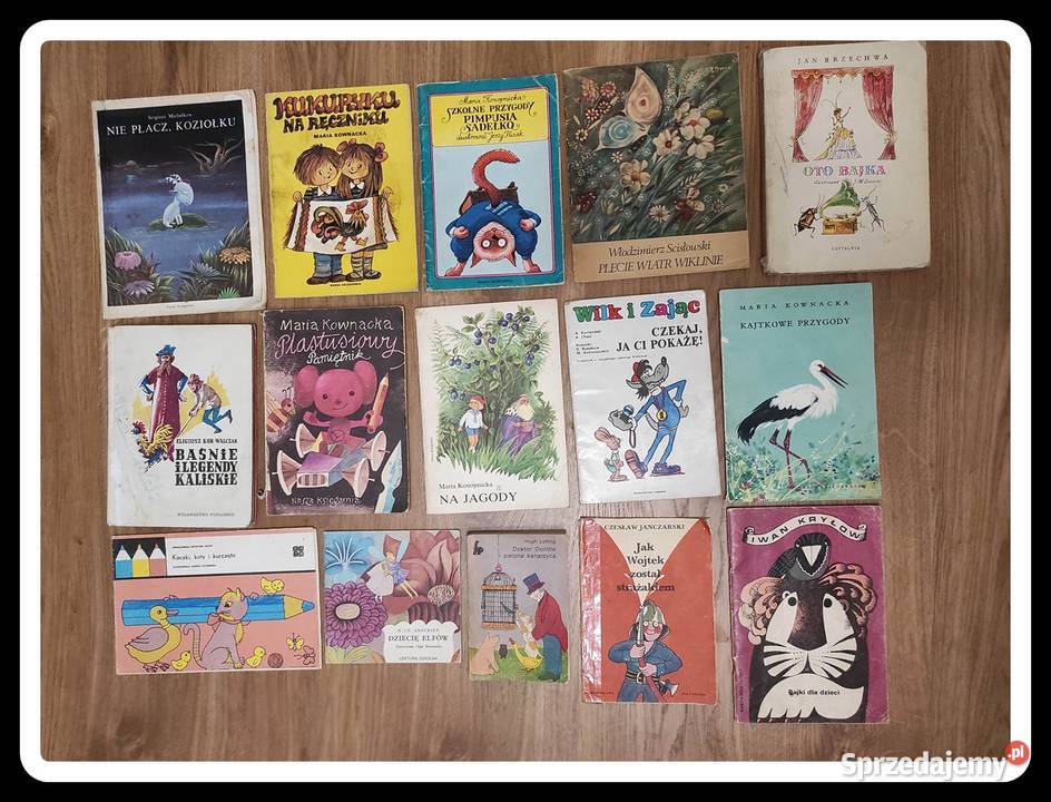 zestaw książek dziecięcych PRL głównie lata 80 Rok wydania 1974 Płock