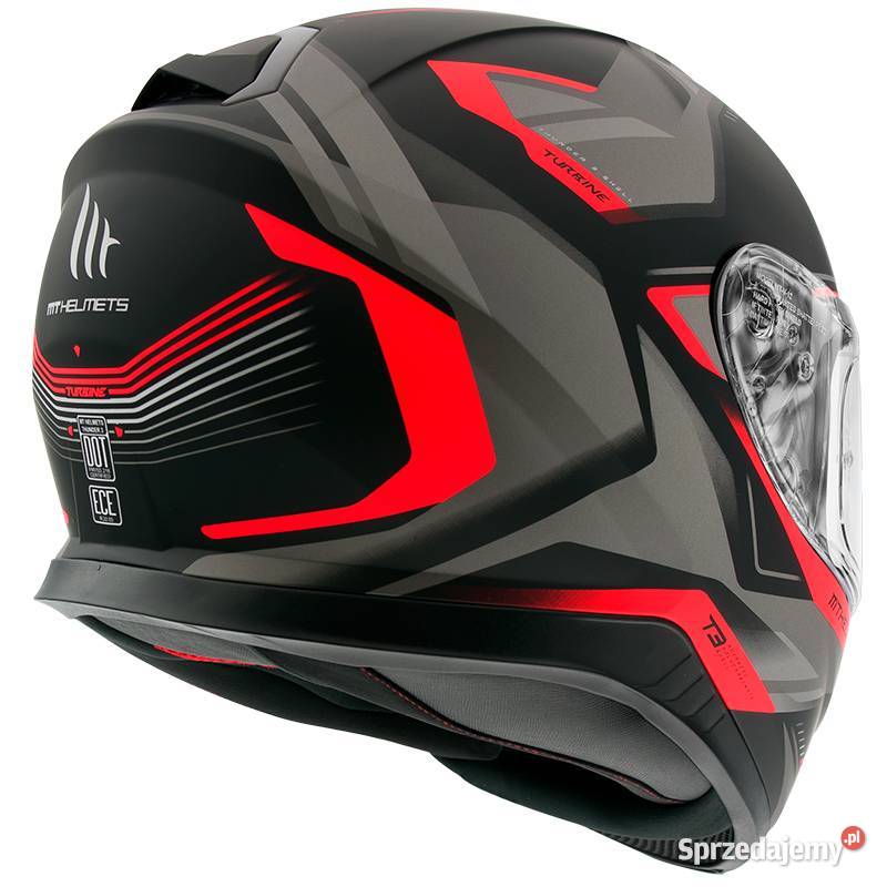 KASK THUNDER 3 SV Mat Turbine Red 2 Szybka Tęcza Kaski i odzież Mrągowo