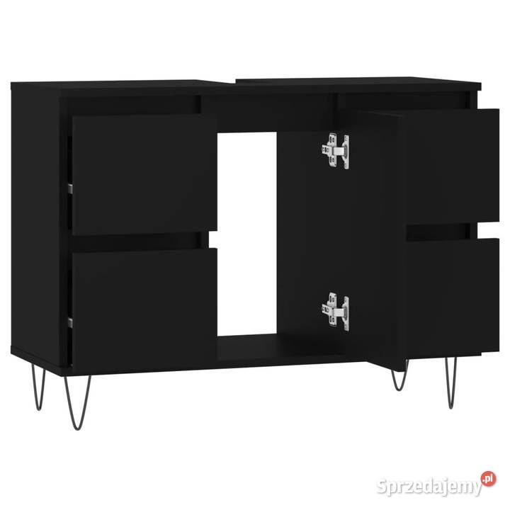 Szafka łazienkowa czarna 80x33x60 materiał mazowieckie Warszawa