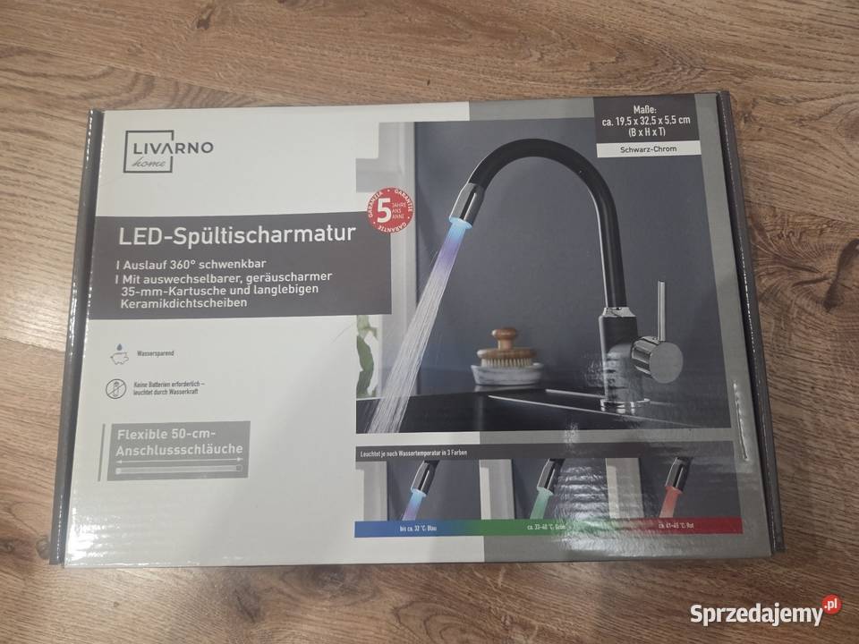 Bateria kuchenna LED zmienia kolor wg