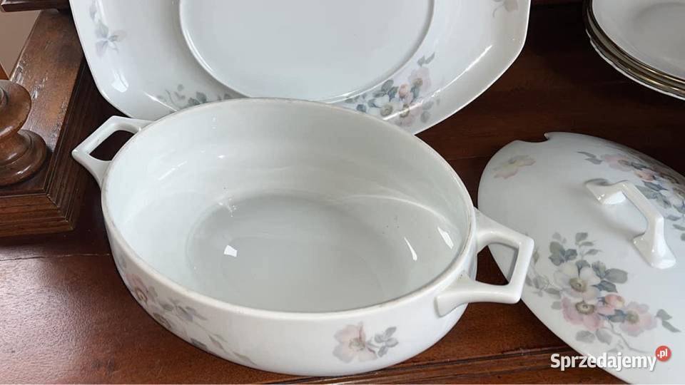 Waza Rosenthal z tacą Syg Thomas Bavaria Lata pomorskie Gdańsk