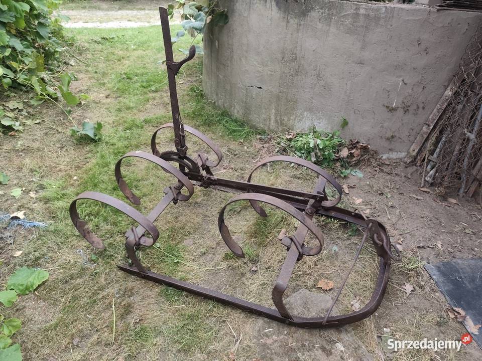 Zabytkowa sprężynówka konna kultywator sprężyna Przeworsk