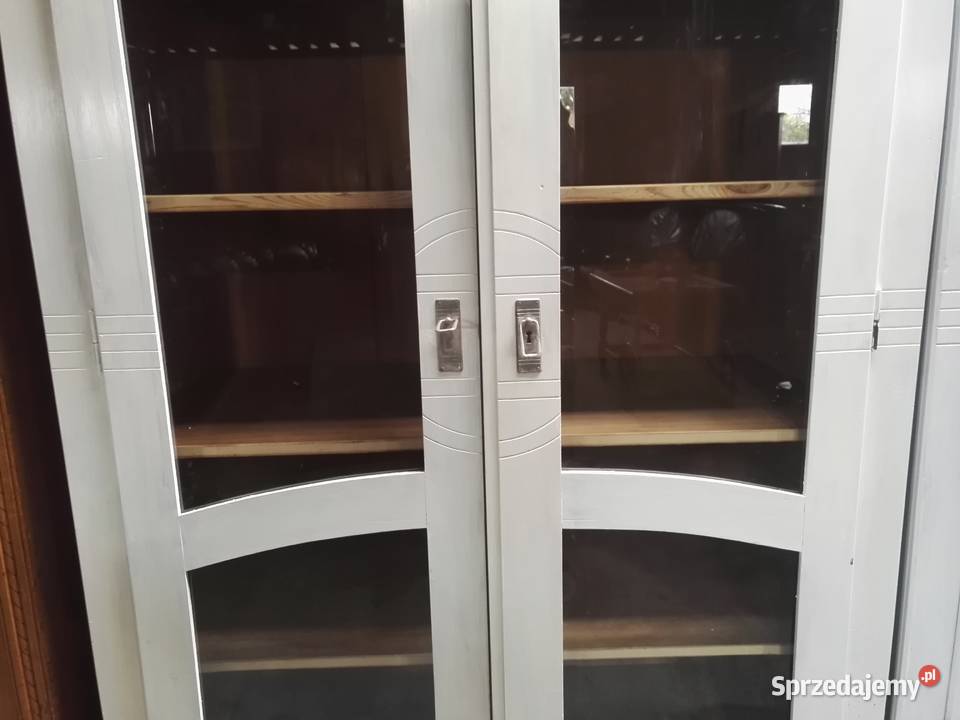 Biblioteka i Szafa bielone z pełnego drewna sprzedam