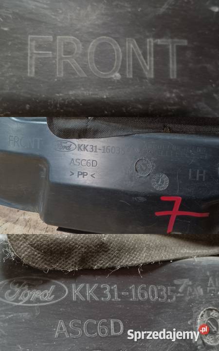 FORD TRANSIT 19 NADKOLE LEWY PRZÓD KK3116035AA Nadkola Pleszew