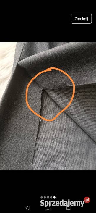 Elegancka szara Spódnica na gumce jesień Krosno