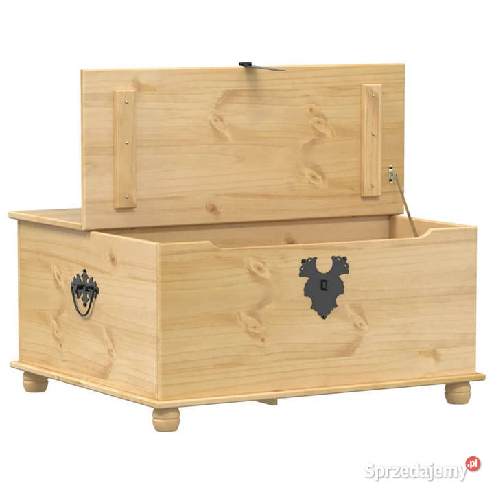Skrzynia Corona 90x78x45 lite drewno sosnowe