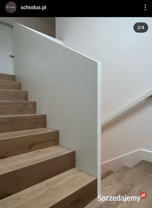 Schody drewniane gięte dywanowe na beton małopolskie Bochnia sprzedam