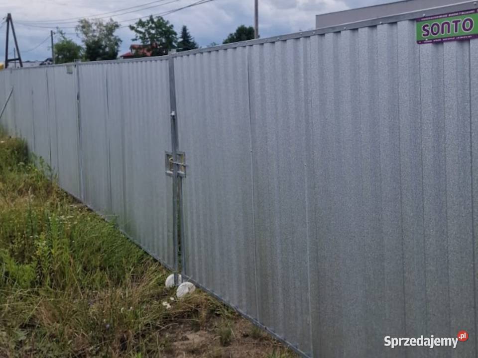 Ogrodzenie budowlane Opole pełne RAL Niebieski