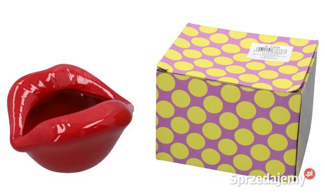 Duża Popielniczka w Kształcie Czerwonych Ust Ostrowy nad Okszą