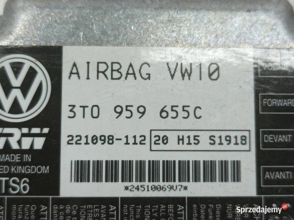 SENSOR AIRBAG 3T0959655C Skoda Superb II osobowe świętokrzyskie