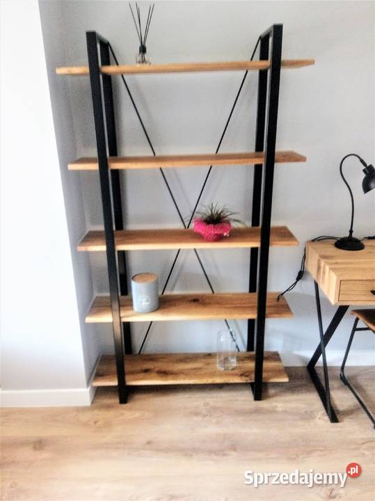 Regał z półkami Dębowymi Loft Białystok