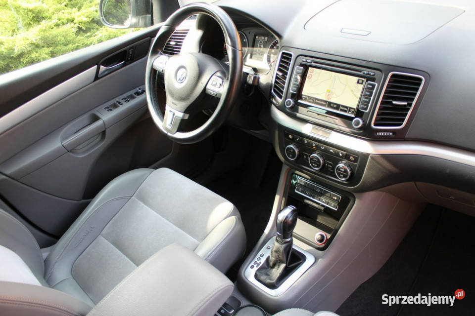 Volkswagen Sharan 170 DSG TOP Wersja Wyposażenia wielofunkcyjna kierownica Lubań