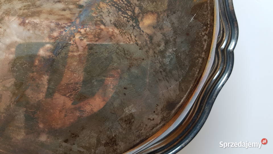 Platerowana stara misa patera Dąbrowa Górnicza sprzedam