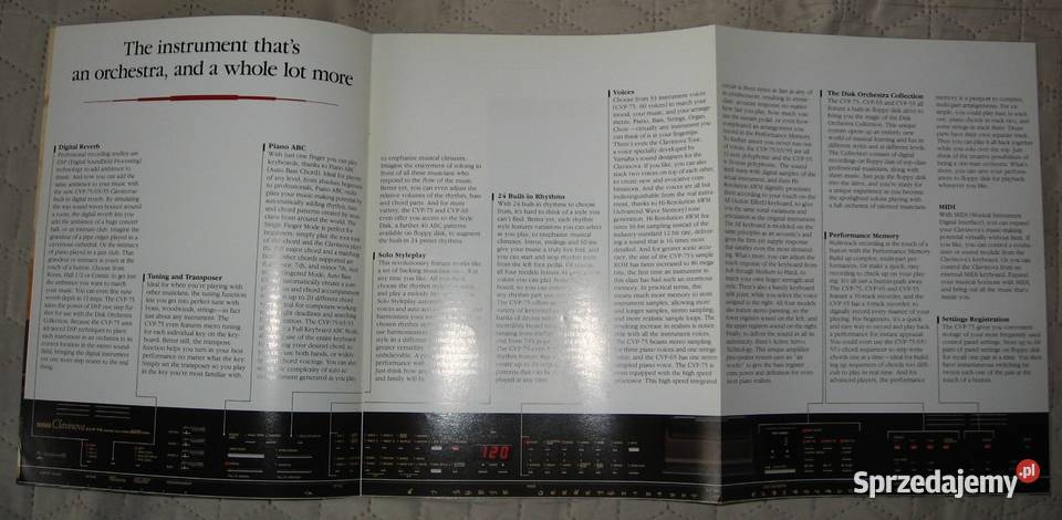 Yamaha Clavinova CVP75655535 catalog katalog Kępice