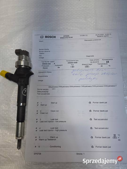 WTRYSK WTRYSKIWACZ OPEL ASTRA J MOKKA MERIVA B kujawsko-pomorskie