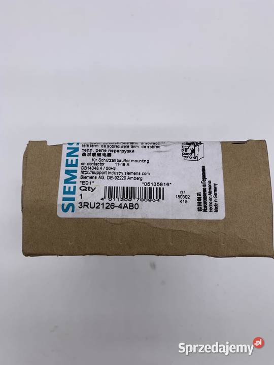 Siemens 3RU21264AB0 Rozłącznik terminczny mazowieckie Warszawa sprzedam