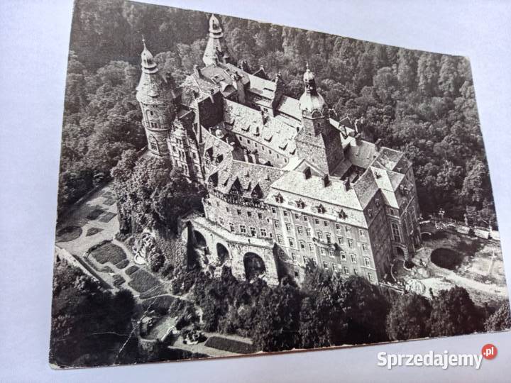 Stara widokówka ZAMEK KSIĄŻ Antykwariat Świdnica