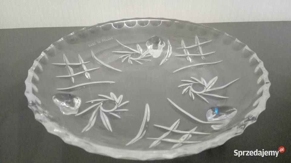 Patera na nóżkach sygnowana Made in Poland Warpechy Stare