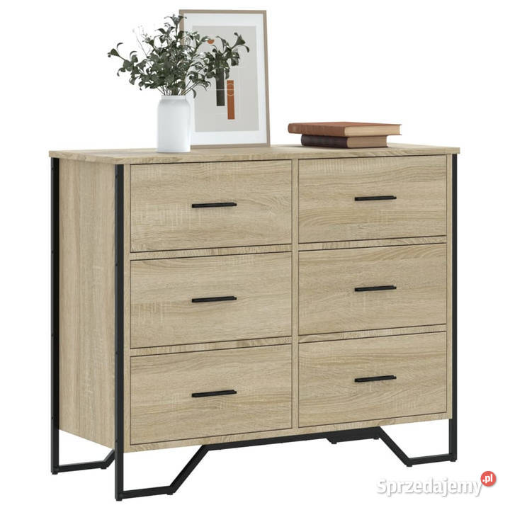 Komoda dąb sonoma 91x355x745 materiał Komody mazowieckie sprzedam