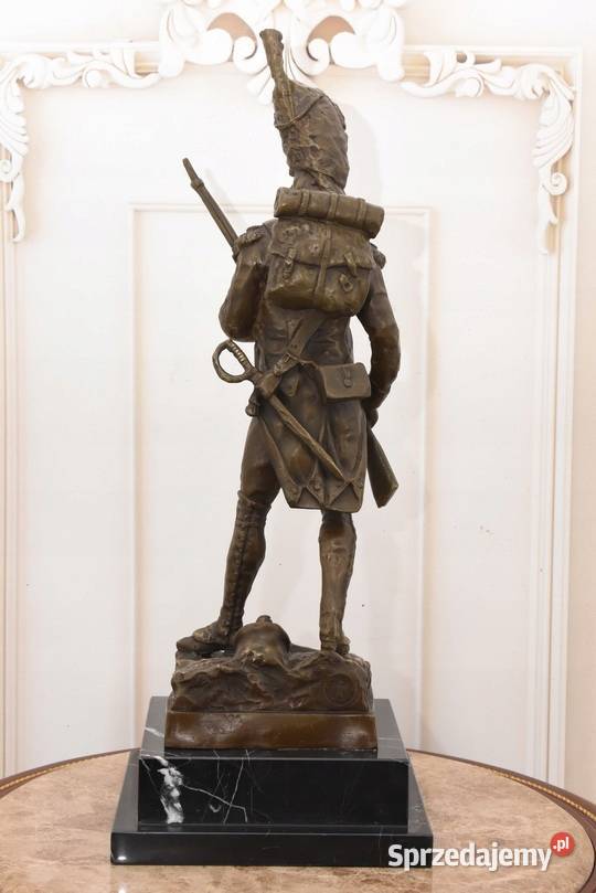 Grenadier Francuski Żołnierz z Brązu Figura Kraków