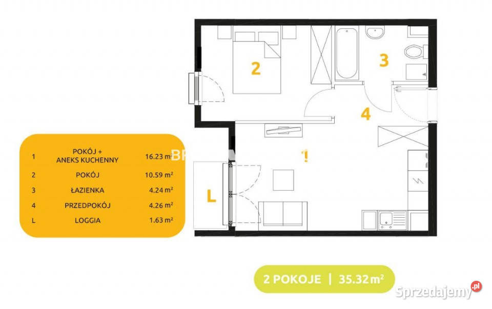 Mieszkanie 3532m2 2pok Kraków własność Sprzedaż małopolskie