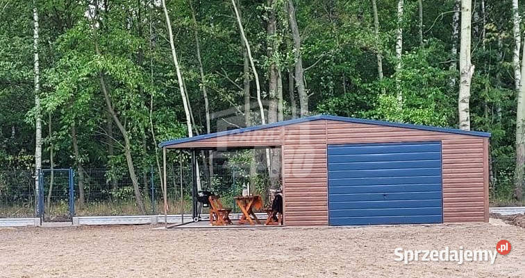 Garaż blaszany 5x5 wiata Brama drzwi rynny GP211 Ruda Śląska