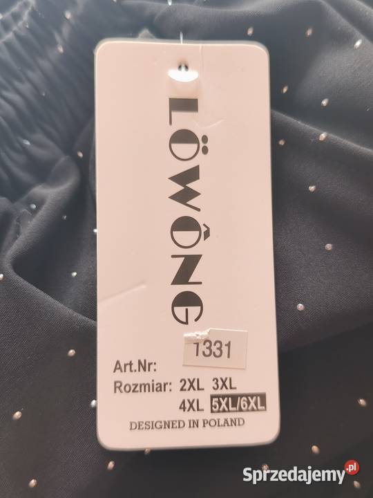 Eleganckie spodnie cyrkonie XXL Plus size Długie Legnica