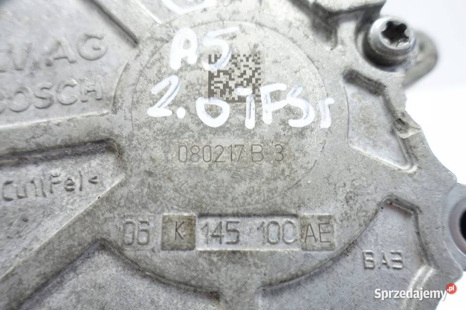Audi A5 20 TFSI POMPA VACUM wakum 06K145100AE Pompy podciśnieniowe lubelskie Rudka