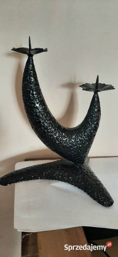 Świecznik modernistyczny lata 60 dolnośląskie Świdnica