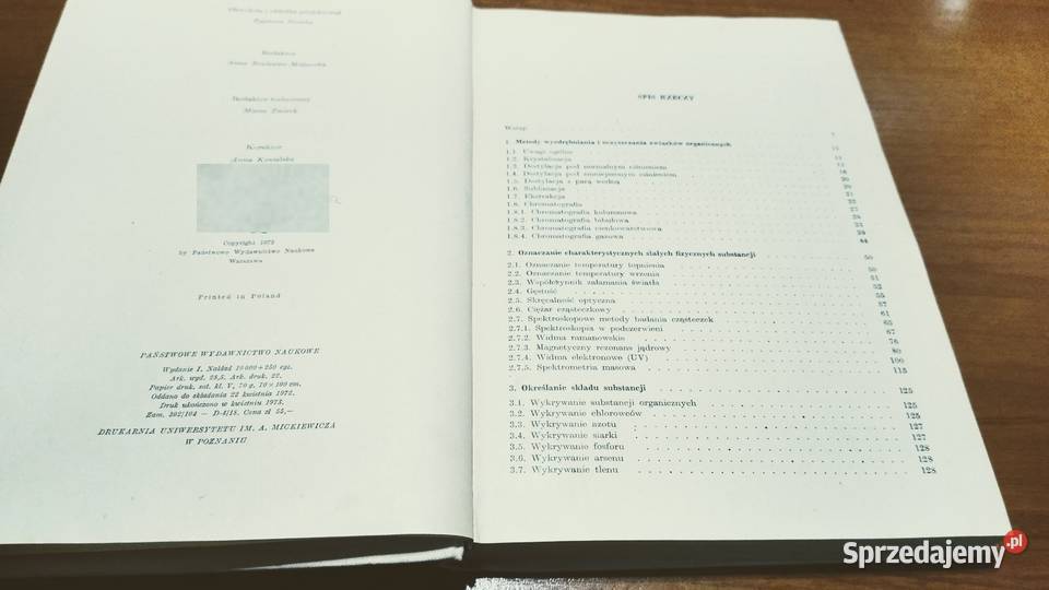 Organiczna analiza jakościowa Jerzy Woliński i Gdańsk