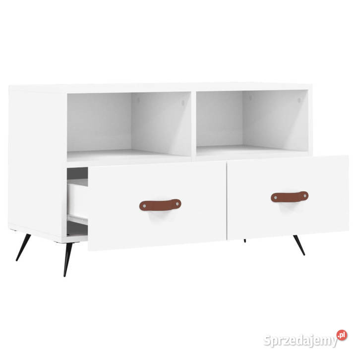 Szafka pod TV biała 80x36x50 materiał Warszawa