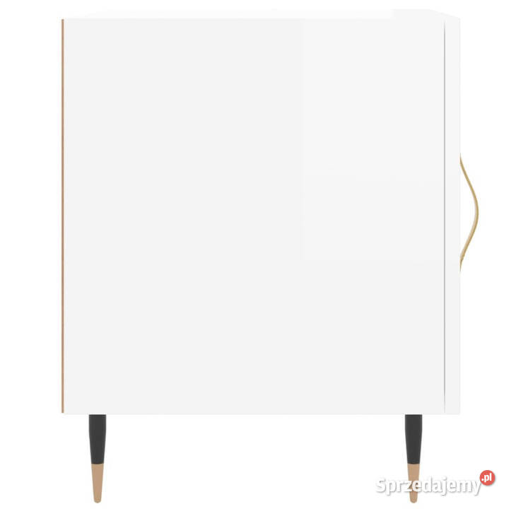 Szafki nocne 2 białe z połyskiem 40x40x50 mazowieckie Warszawa