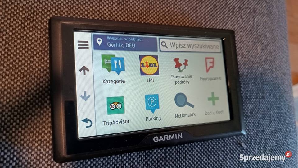Garmin 5S z doźyw aktualizacją korki radary