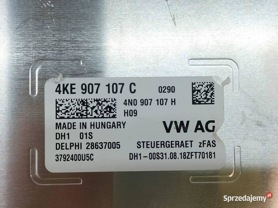 MODUŁ OBRAZU KAMER 360 4KE907107C Audi A7 II