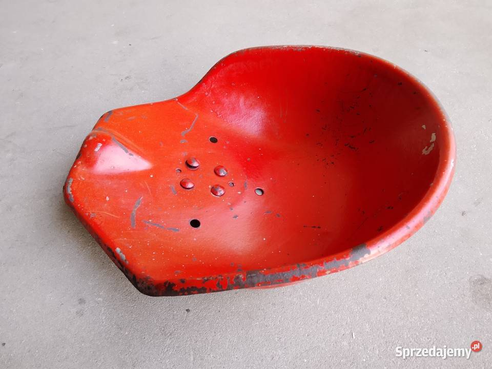 Stare siedzisko siedzenie PRL metalowe LOFT 18cm Mirzec