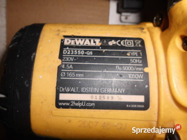 Pilarka tarczowa Dewalt D2355 QS wielkopolskie Mieścisko sprzedam