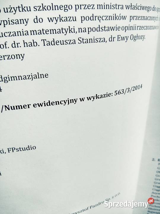 Matematyka Pazdro 3 rozszerzenie podręcznik