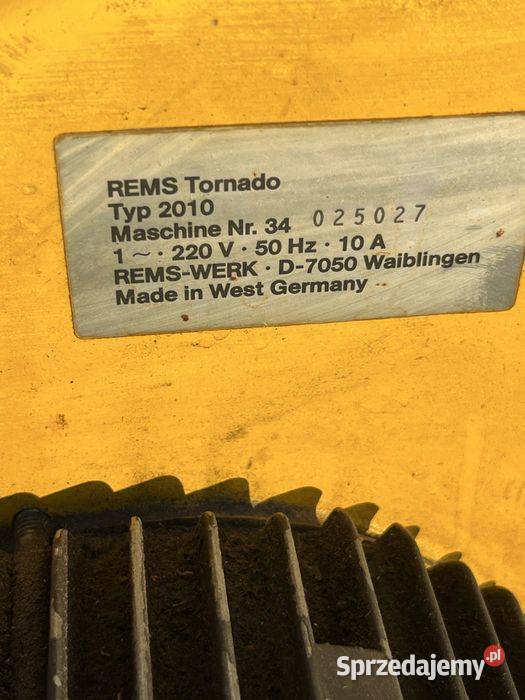 Gwintownica REMS Tornado 2010 profesjonalna Tuliszków