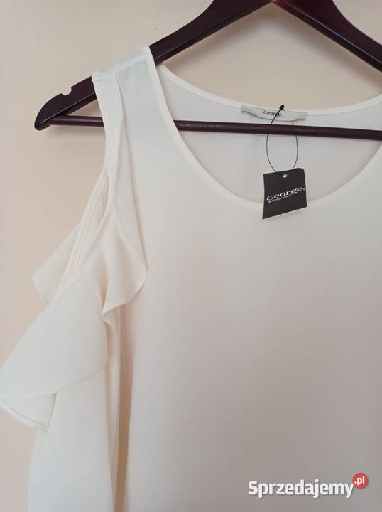 Nowa kremowa bluzka marki George krótki Hajnówka