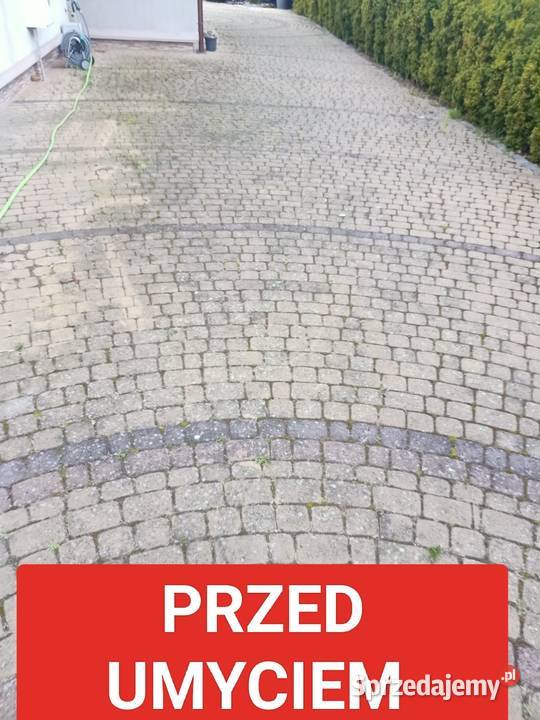 Mycie czyszczenie kostki brukowej
