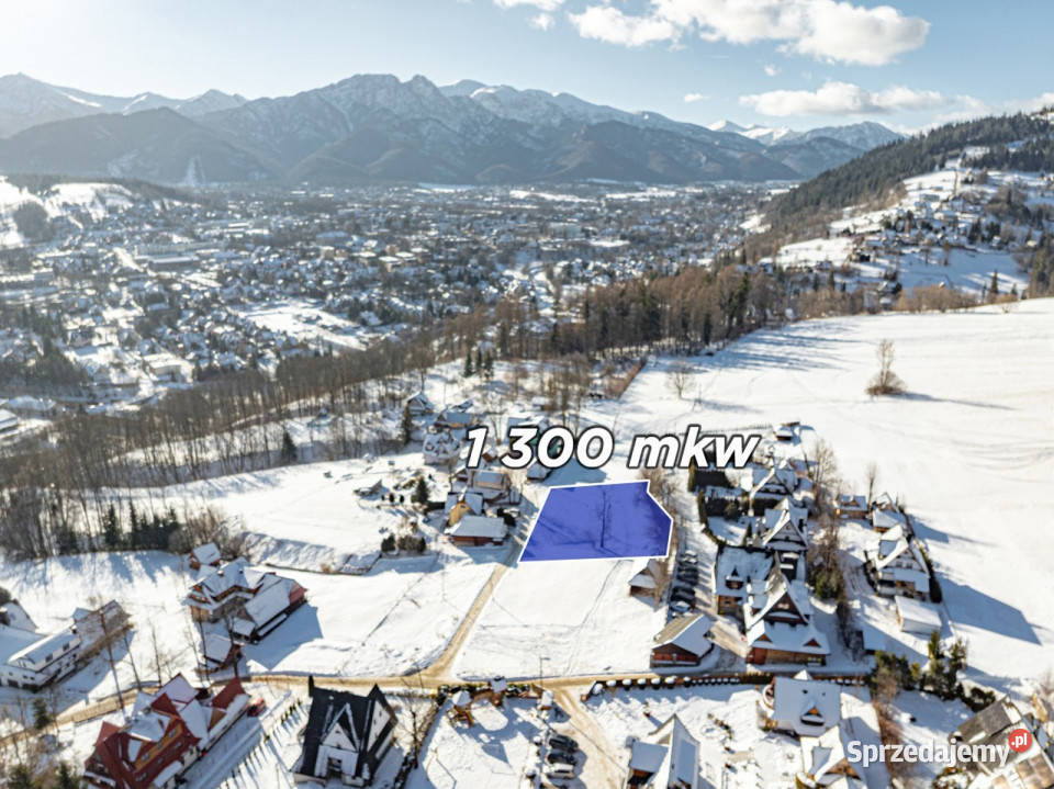 Działka budowlana z drogą Zwijacze Zakopane małopolskie