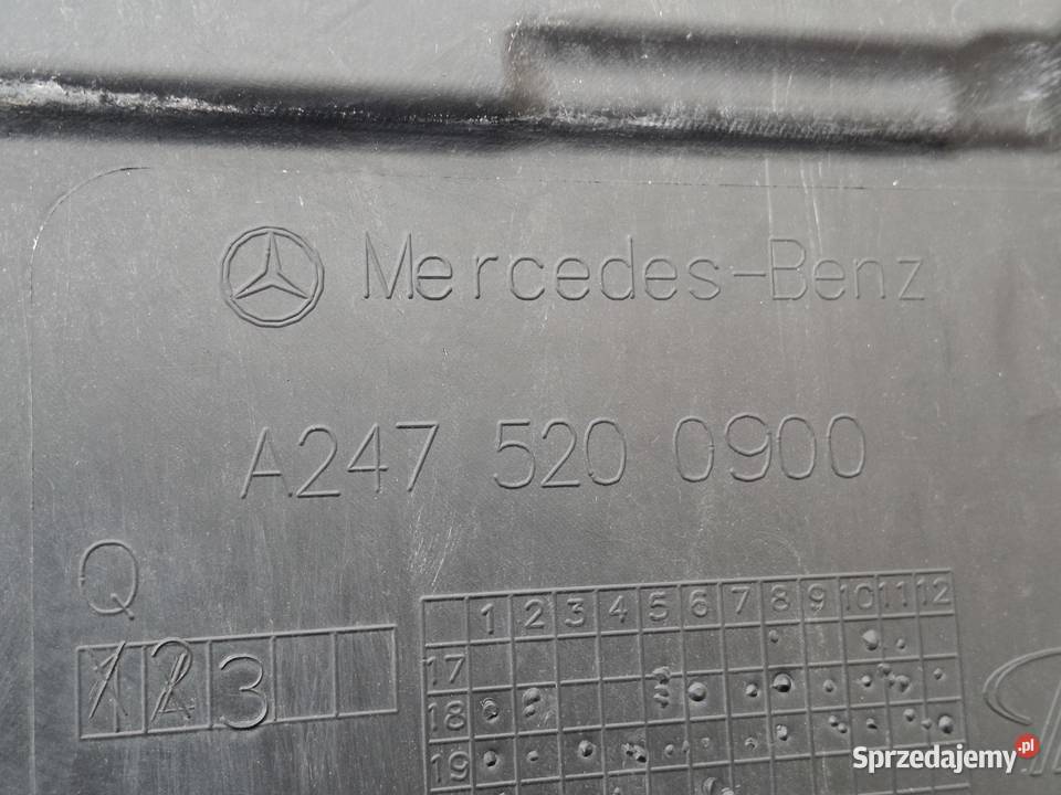 MERCEDES A B KLASA W177 W247 CLA W118 GLB OSŁONA osobowe Bieleń