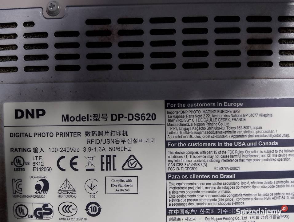 DNP DS 620 Drukarka Fotograficzna OKAZJA Katowice