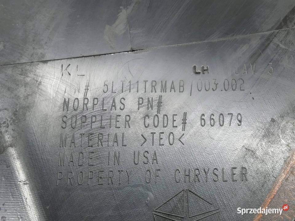 OSŁONA NAROŻNIK ZDERZAKA LEWY TYŁ KL Jeep Rok produkcji 2014