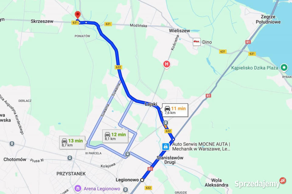 Grunt 9775m2 Skrzeszew Kościelna mazowieckie sprzedam