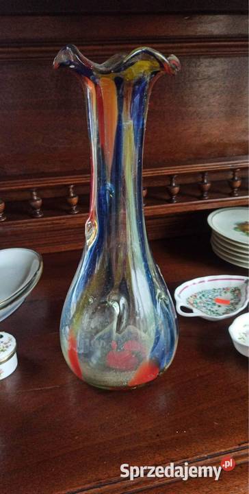 Wazon szklany Prl Gdańsk