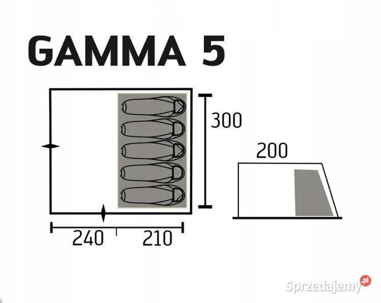 Namiot rodzinny 5 osób osobowy Gamma 5 Portal Szczecin sprzedam