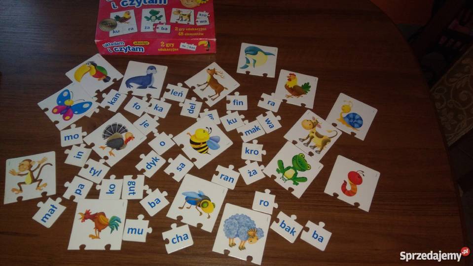 puzzle układanka gra dydaktyczna nauka czytania Węglewo sprzedam