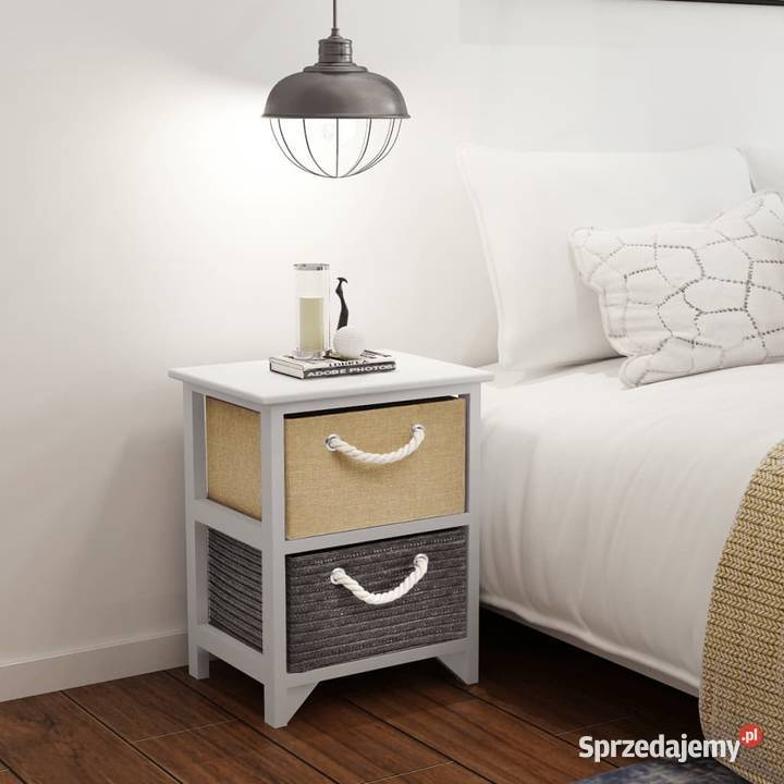 vidaXL Szafki nocne 2 drewnianeSKU242889 mazowieckie Warszawa sprzedam