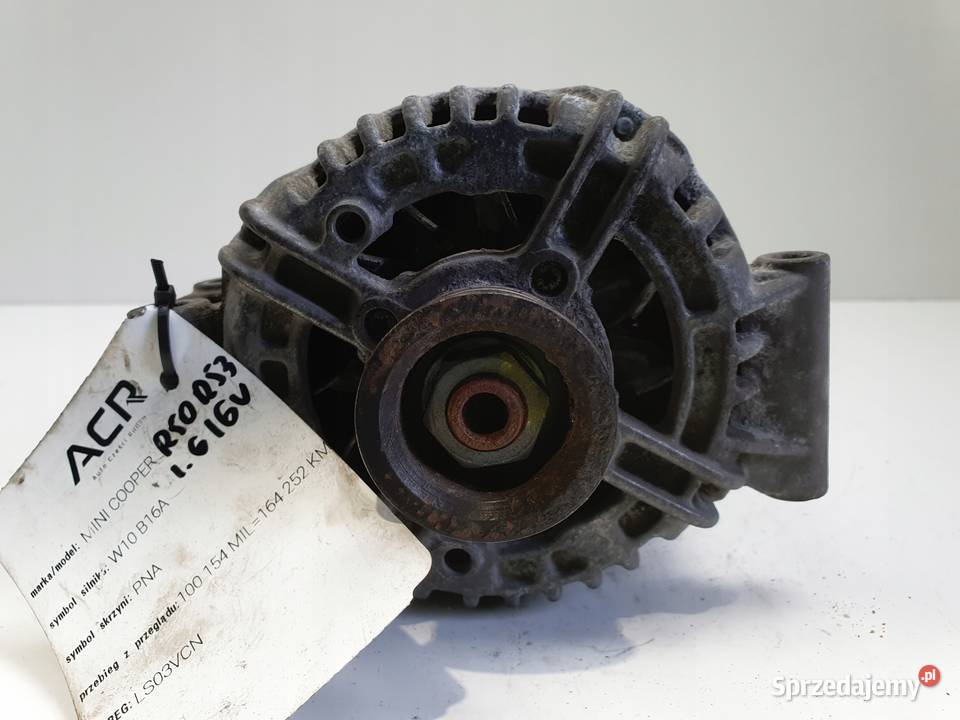 ALTERNATOR Mini One R50 R53 16 16V 0124325108 Układ elektryczny silnika Chełm